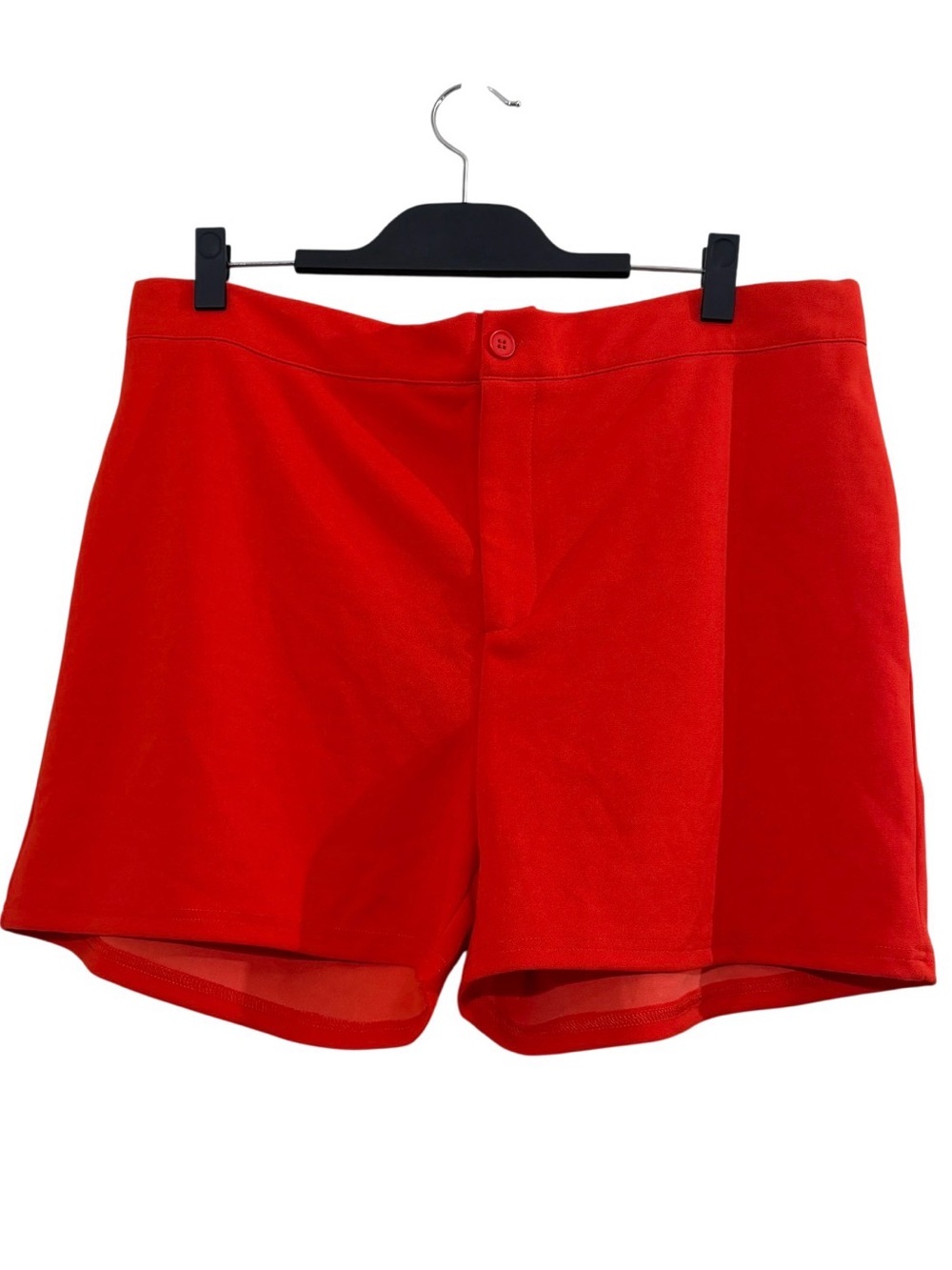 L&B Men's Bright Red Flat-Front Shorts